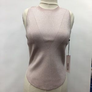 CUshnie Et Ochs Tank Top Color Cream Pink L size